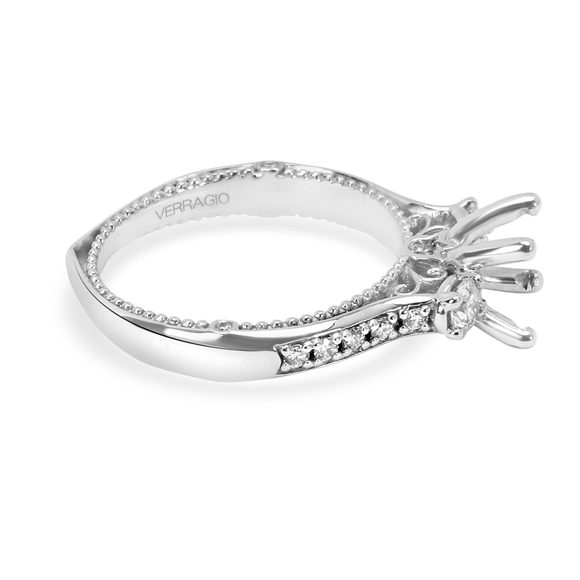 Verragio Venetian Collection Diamond Engagement Ring Setting in 18K White Gold - Picture 2 of 3